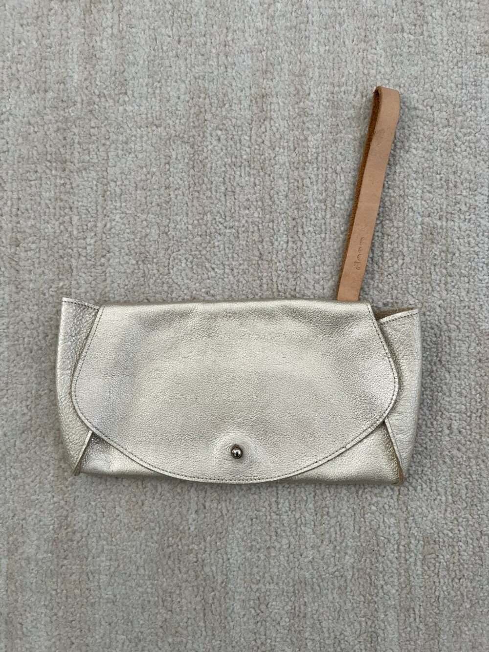 Dean Leather Wristlet Clutch Bag